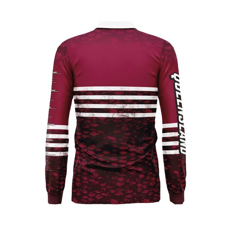 State of Origin 2023 Kids Sublimated Fishing Shirt Maroons State Of Origin Maroons