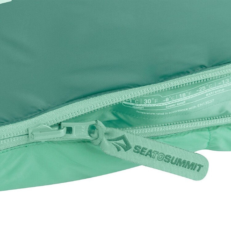 Sea To Summit Journey I Women's Down -1° Sleeping Bag Regular Green Peacock & Emerald