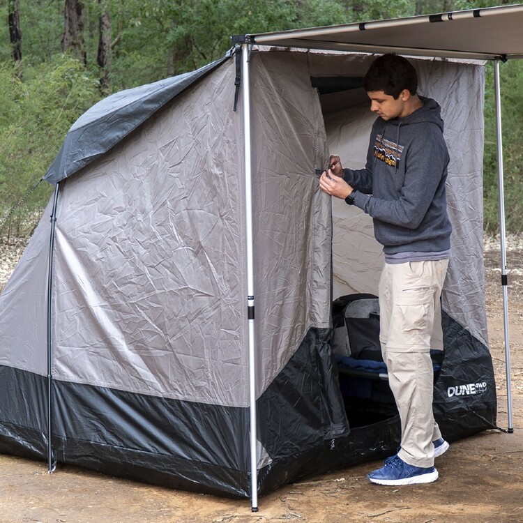 Dune 4WD 2m Awning Tent Khaki & Black 2 m