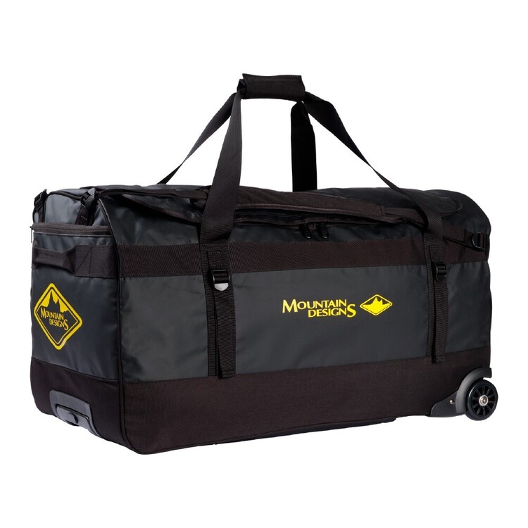 Mountain Designs 120L Expedition Roller Duffle Bag Black 120 L