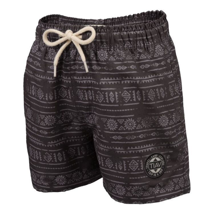 Trip In A Van Kids PTD Volley Shorts Mono Tribal Stripe Aop