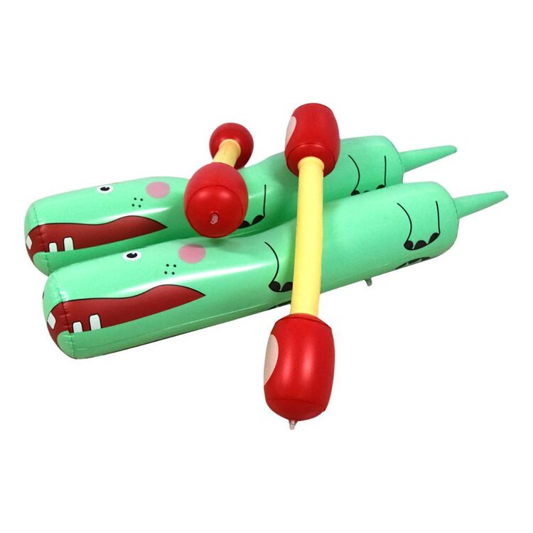 We Love Summer Inflatable Hippo Battle Joust Multicoloured