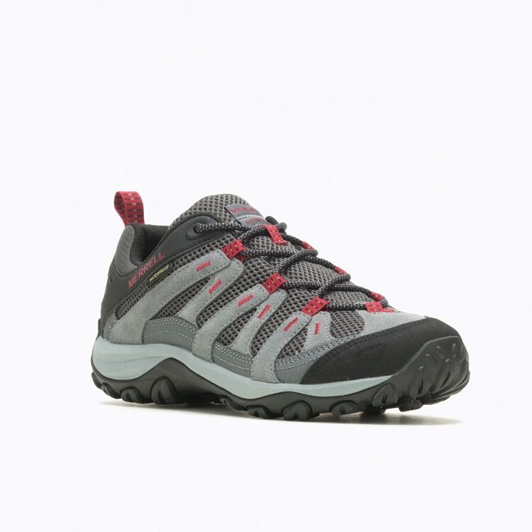 Merrell Men's Alverstone Waterproof Low Hiking Shoes Granite & Dahlia