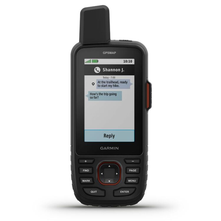 Garmin Handheld GPSMap 67i GPS Handheld and Satellite Communicator Orange & Black