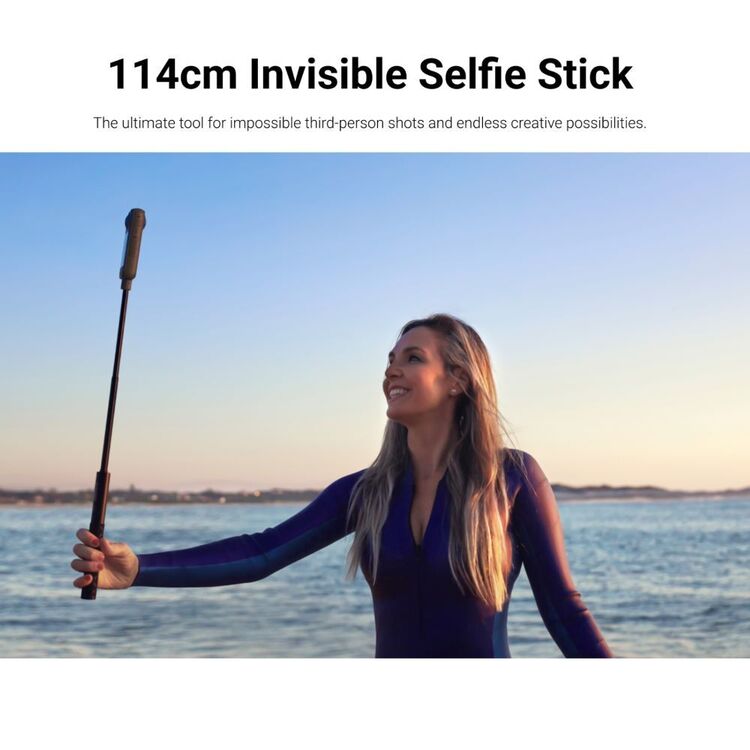Insta360 114cm Invisible Selfie Stick Black 118 g