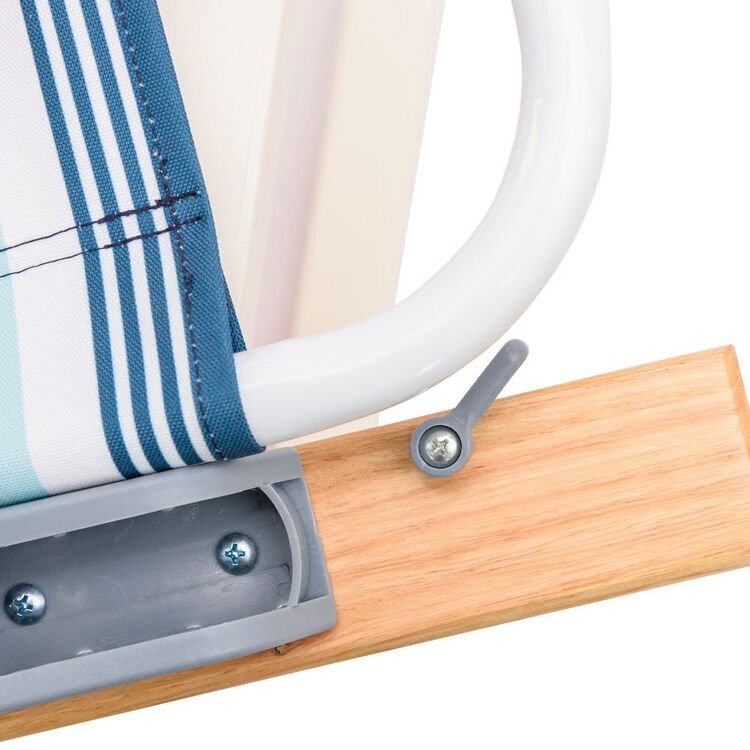 Life! Beach Chair With Table Deluxe Blue