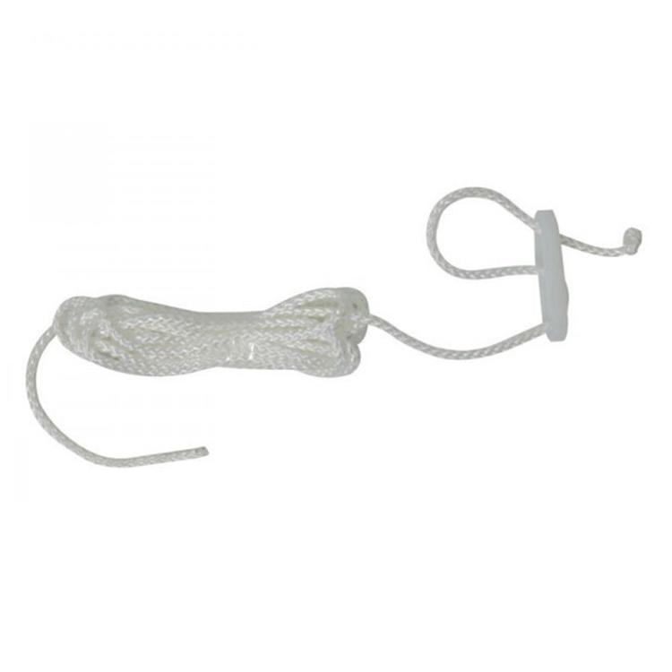OZtrail 3mm Single Guy Rope With Plastic Dome Slide Pack Of 4 White 3 mm x 3 m