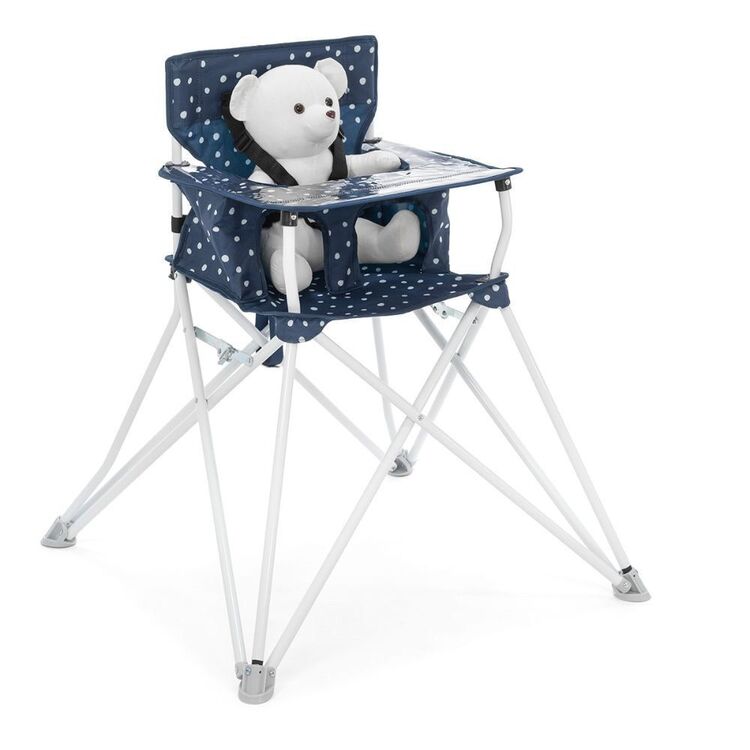 Spinifex Joey High Chair Navy & White Dots