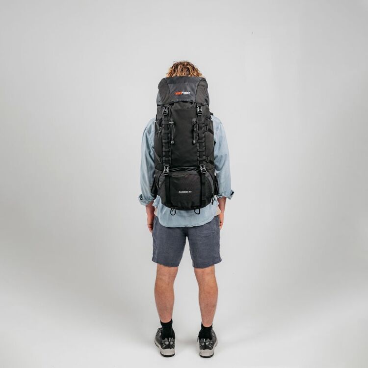 BlackWolf 75L Nankeen Hike Pack Jet Black 75 L