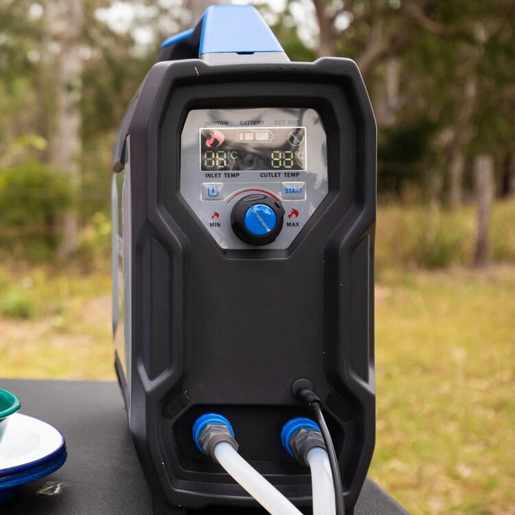 Companion Aquaheat Lithium Gas Camping Shower Grey