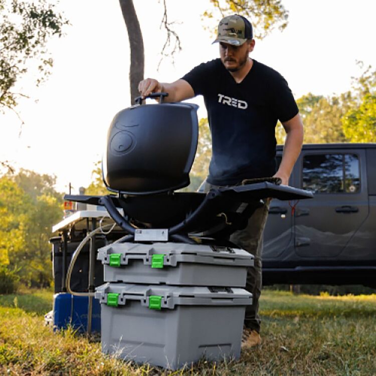 TRED 50-40 Shallow Storage Box 25L Grey 25 L