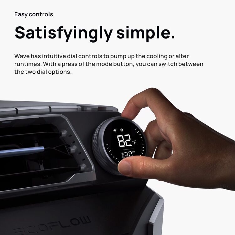 EcoFlow Wave Portable Air Conditioner Black & Grey