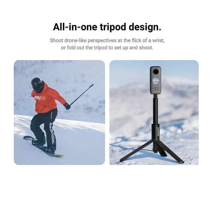 Insta360 Bullet Time Tripod Selfie Stick Accessory Black