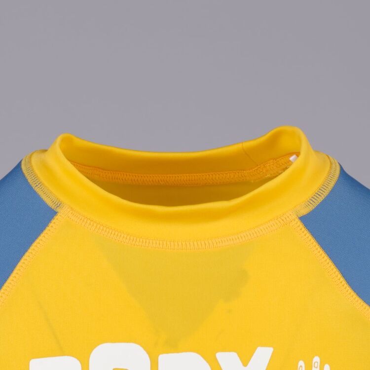 Body Glove Kids Long Sleeve Logo Rash Vest Golden Cob