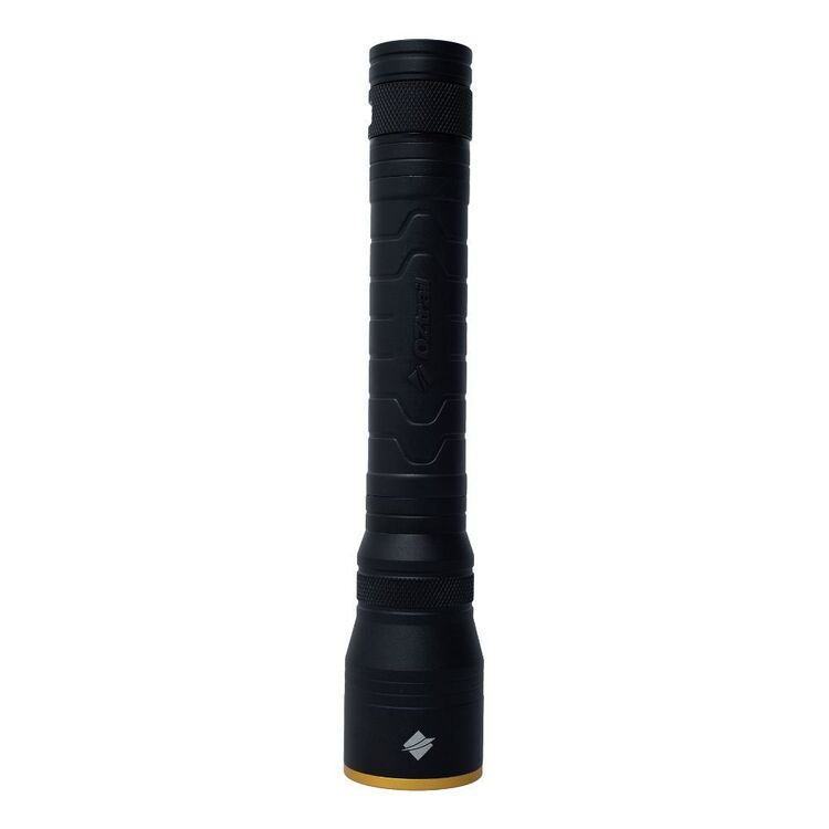 OzTrail Lumos FR1200 Lumen Rechargeable Torch Black 1200 Lumens