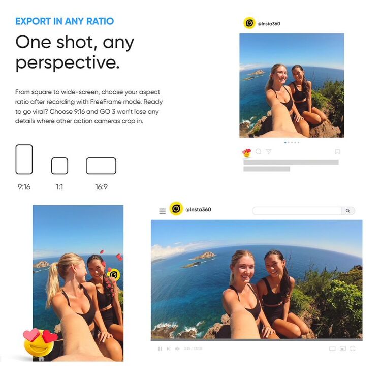 Insta360 GO 3 Action Camera 128GB White 128GB