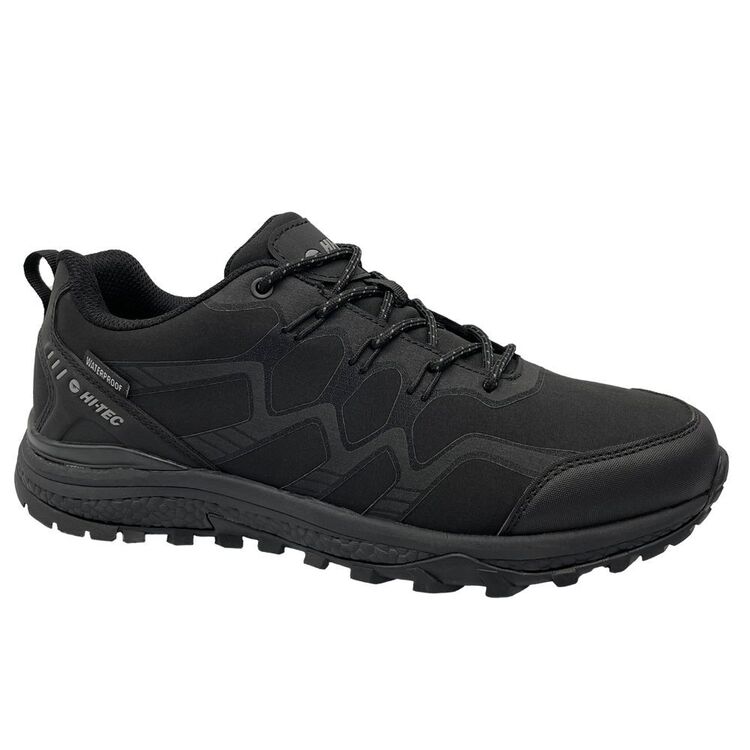 Hi-Tec Men's Stinger Waterproof Low Hiking Shoes Black & 3M
