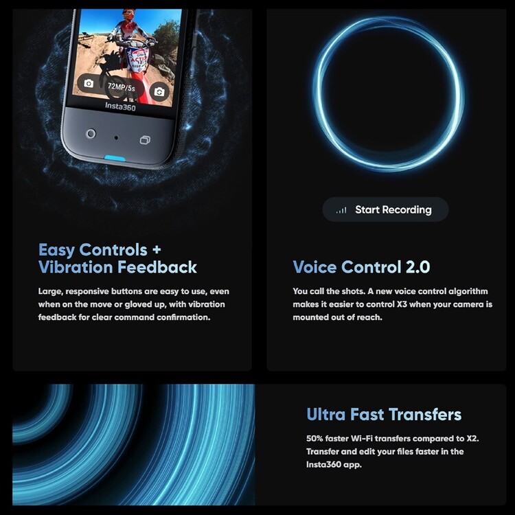 Insta360 X3 Action Camera Grey