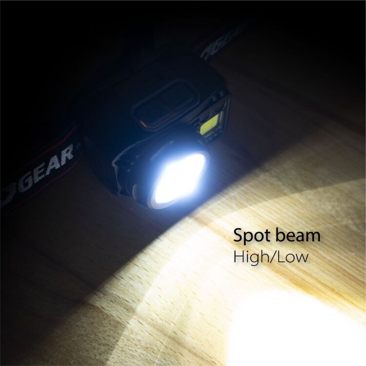 Life + Gear 650 Lumen Rechargeable Hybrid Headlamp Multicoloured 650 Lumens
