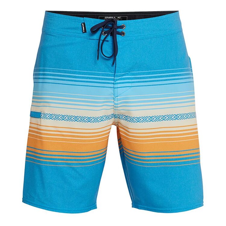 O'Neill Men's Heat Stripe 19" Board Shorts Mediterranean