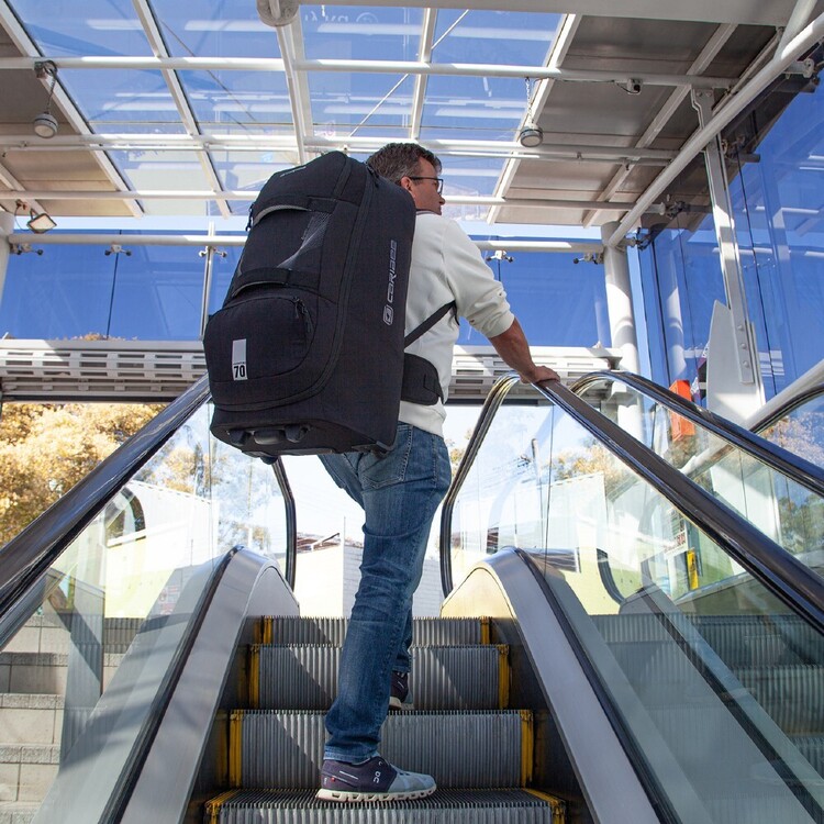 Caribee Adventure Hybrid RPET Travel Pack 70L Black 70 L