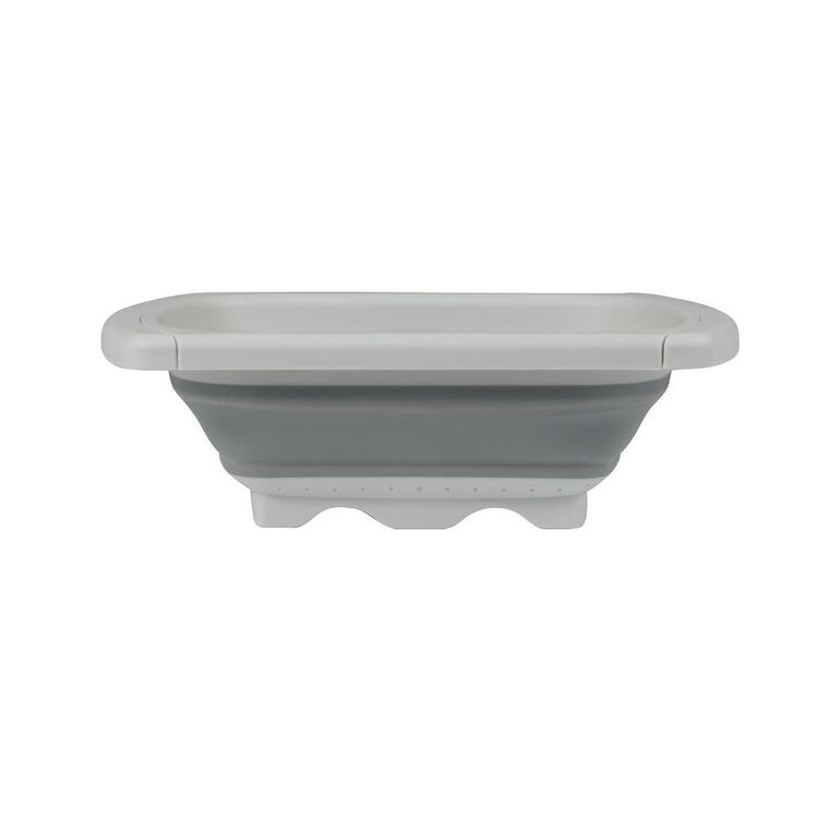 Pop Up Essentials Adjustable Colander Beige & Grey
