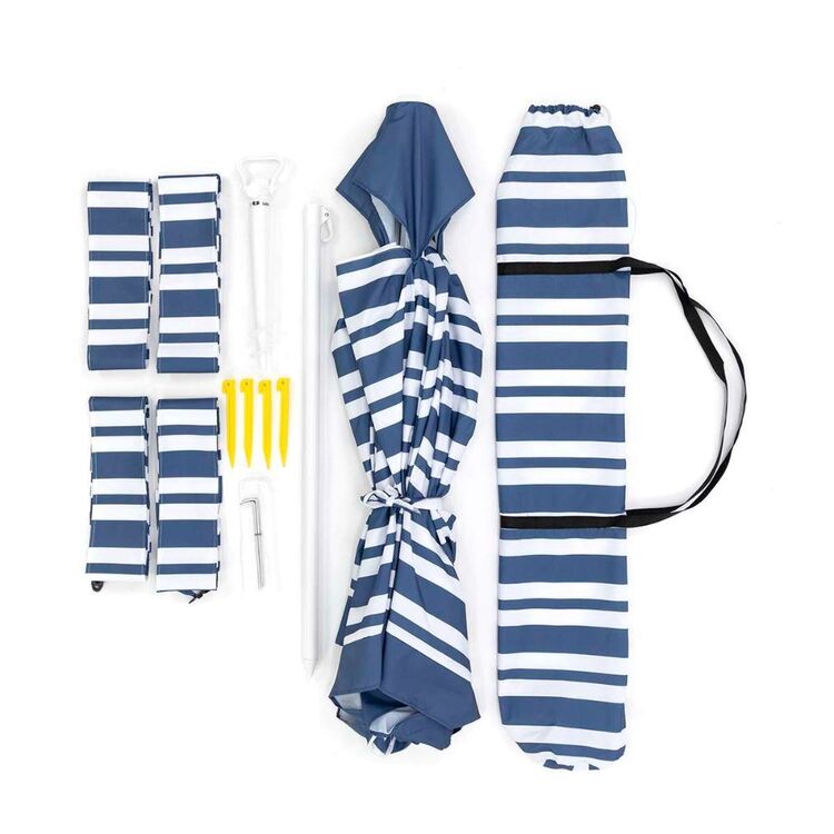 Life Maui Deluxe Beach Shelter Navy Stripe
