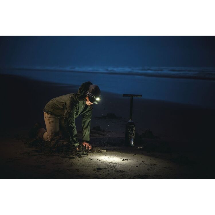 COAST 2000 Lumens Rechargeable Waterproof Tri-Colour Headlamp Black