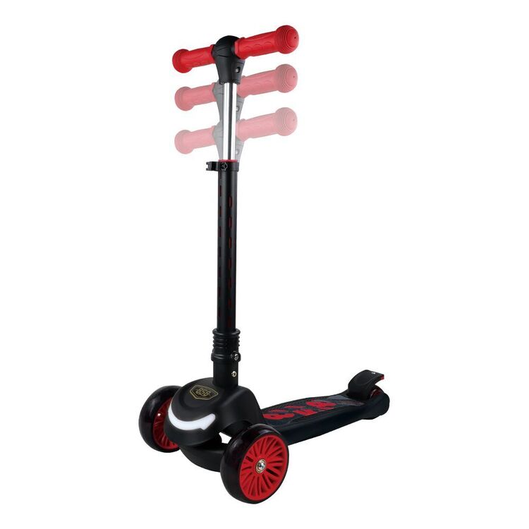 Ride 858 Tri Scooter Elite LED Red & Black Red & Black