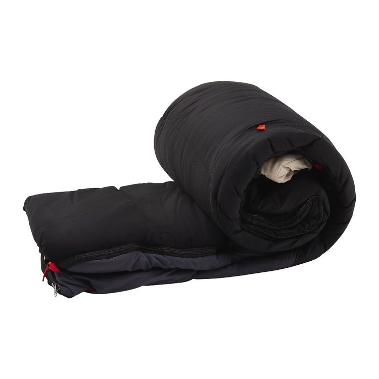 Coleman Mudgee Tall 0° Sleeping Bag Black Black & Grey