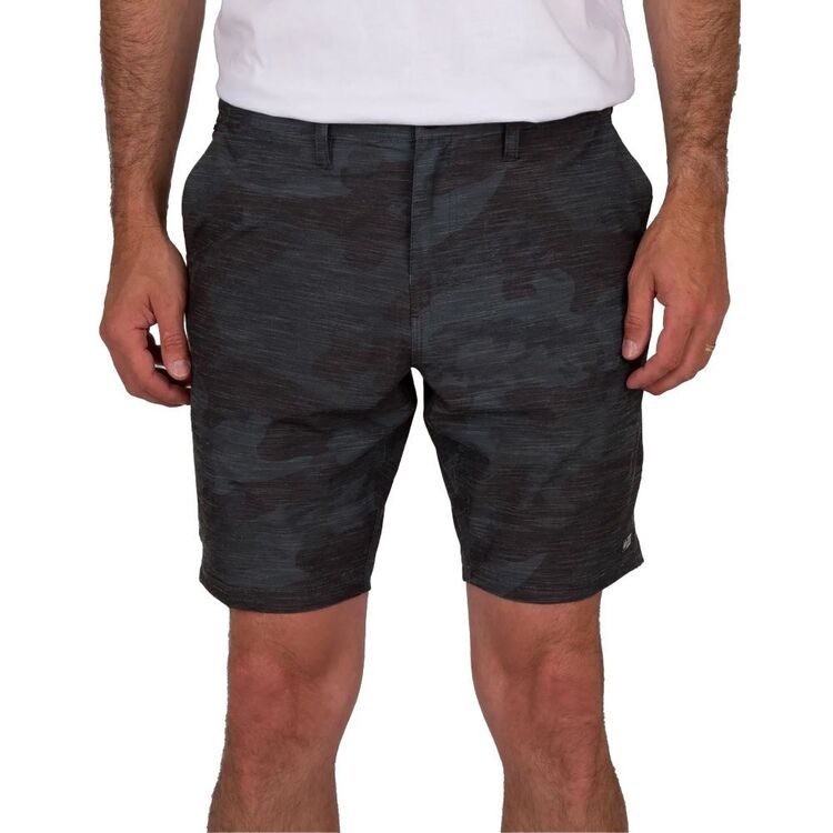 Salty Crew Men's Drifter 2 Utility Walk Shorts Black & Camo
