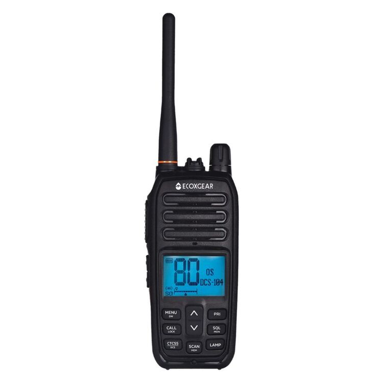 Ecoxgear 5 Watt UHF CB Radio Handheld Twin Pack Black 5 Watts