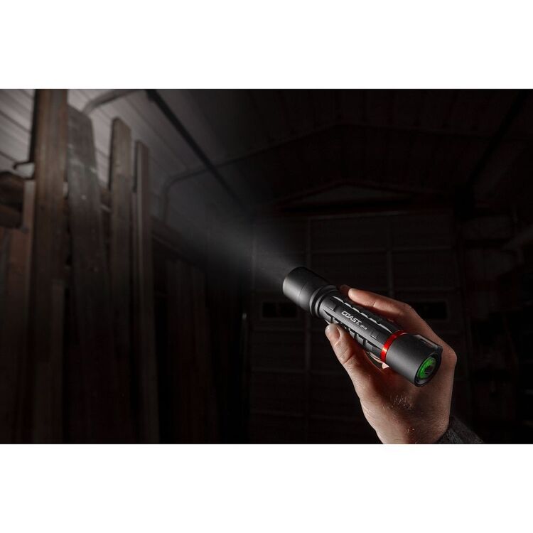 COAST 2100 Lumens Rechargeable Pure Beam Focusing LED Torch Black