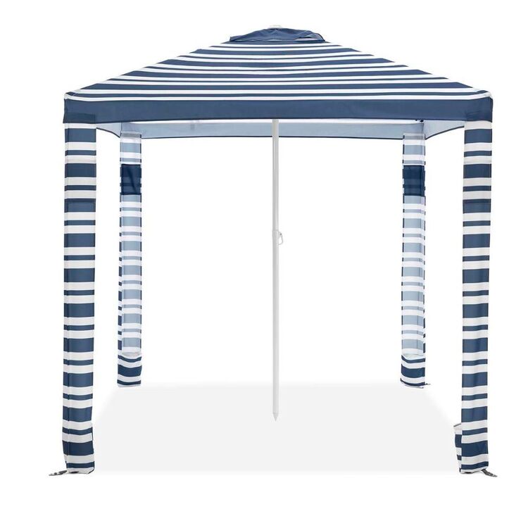 Life Maui Deluxe Beach Shelter Navy Stripe