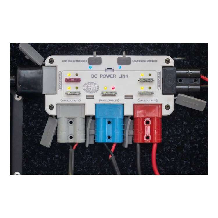 KT Cables DC Power Link 5 Way Connector White