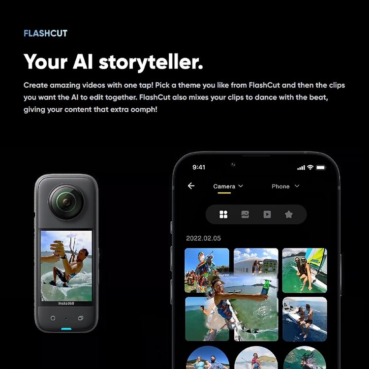 Insta360 X3 Action Camera Grey