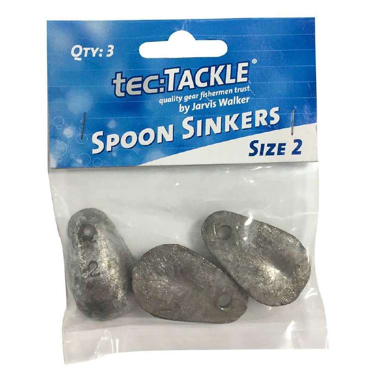 Jarvis Walker Tec Tackle Spoon Sinkers Pack Grey