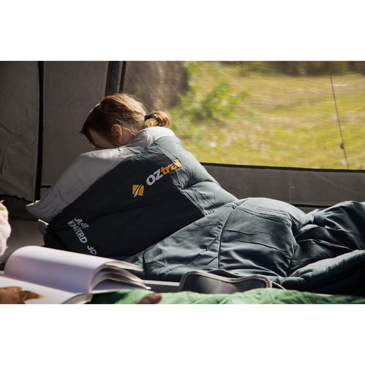Oztrail Junior Kingsford -3° Sleeping Bag Grey Grey