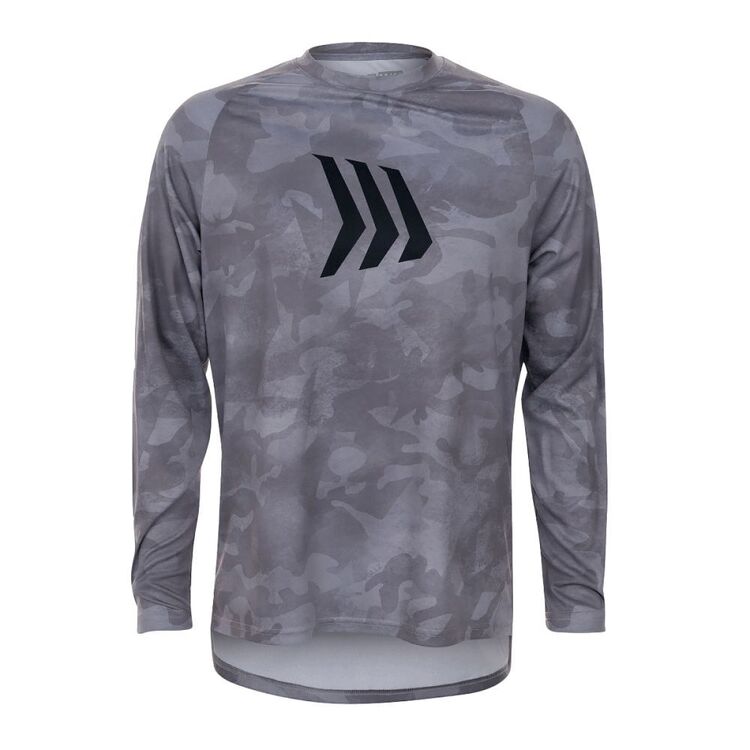 Gillz Contender Series UV Long Sleeve Performance Fishing Shirt Glacier Gray Burnt