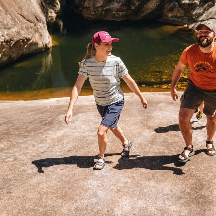 Mountain Designs Women's Latitude Tee Blue & Navy