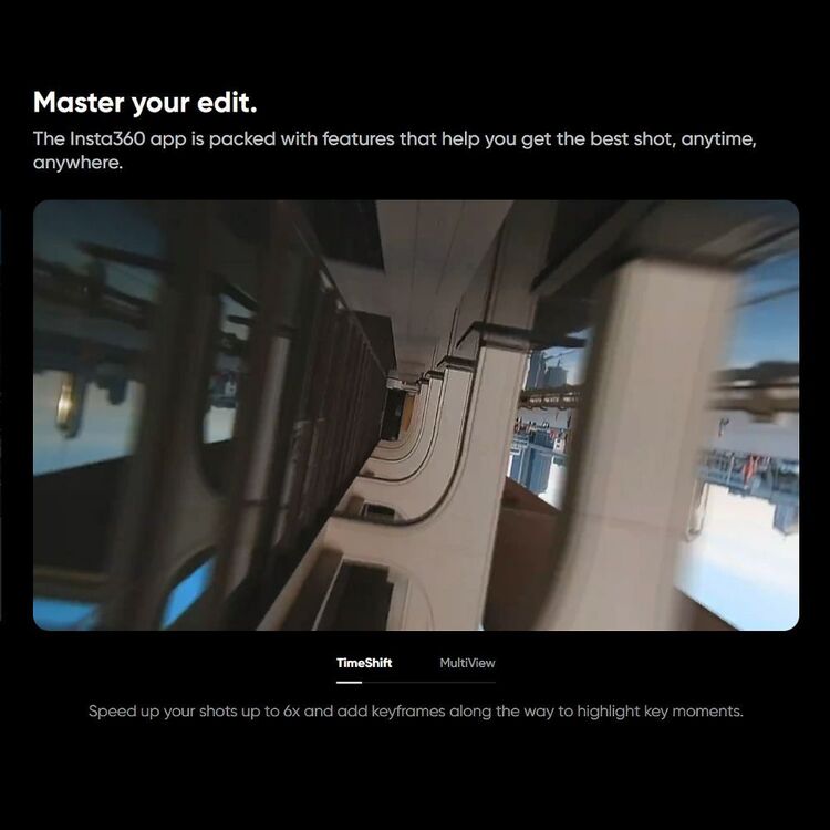 Insta360 ONE RS 1-Inch 360 Action Cam Black