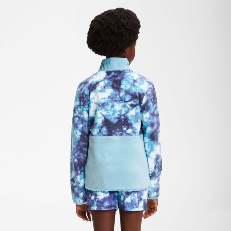 The North Face Youth Printed Glacier Quarter Zip Top Paisley Cloud Vibe Print