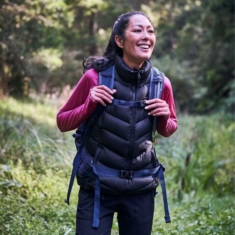 Cederberg Women's Mawson Packable Puffer Vest Black