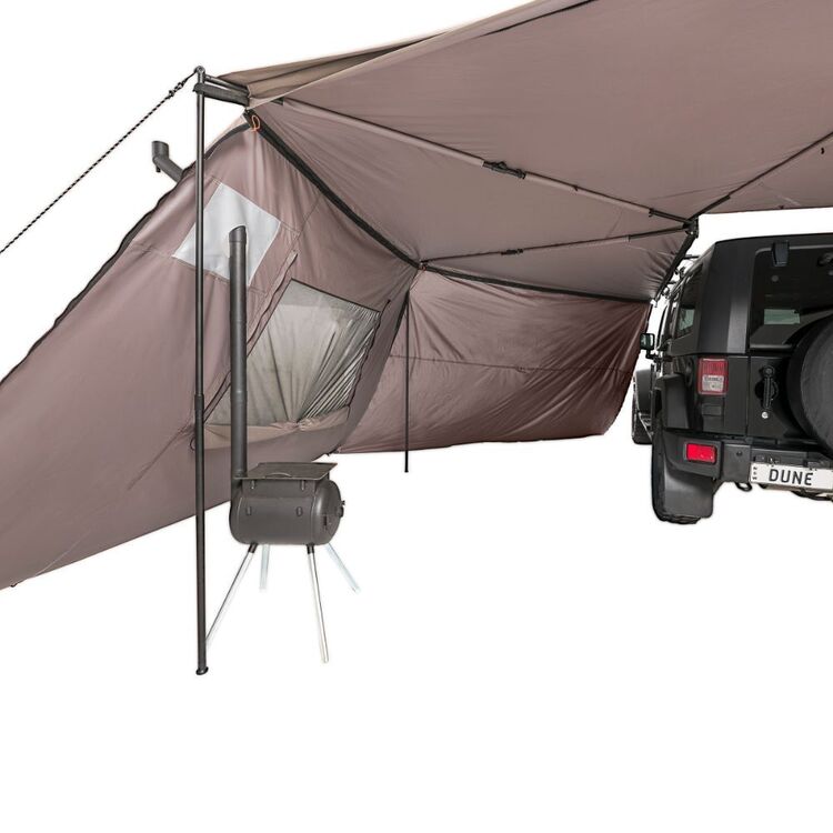 Dune 4WD Tapered Wall With Window & Stove Jack Khaki