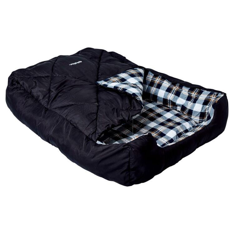 Spinifex Take Anywhere Black Pet Bed Sleeping Bag