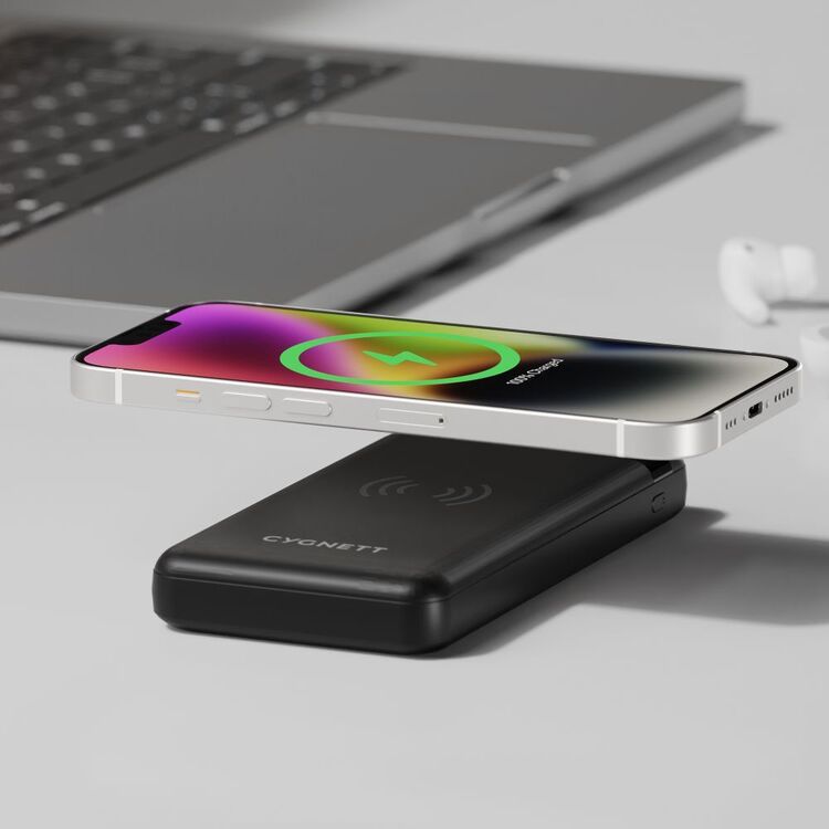 Cygnett Chargeup Swift 10k Wireless Powerbank Black 10K