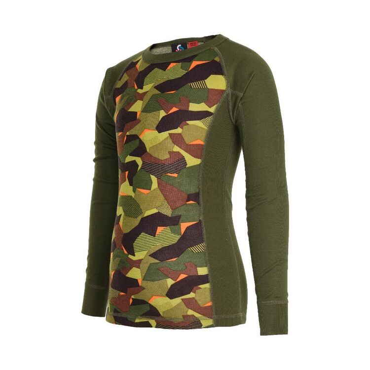 Chute Youth Mountain Thermal Top Forest & Camo Print