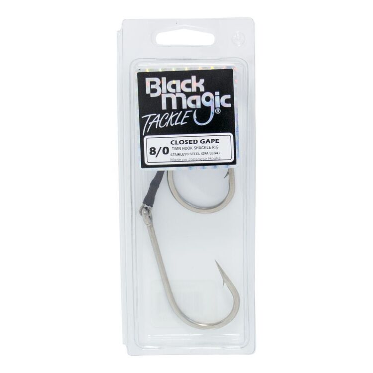 Black Magic Twin Shackle Rig - Closed Gape Silver