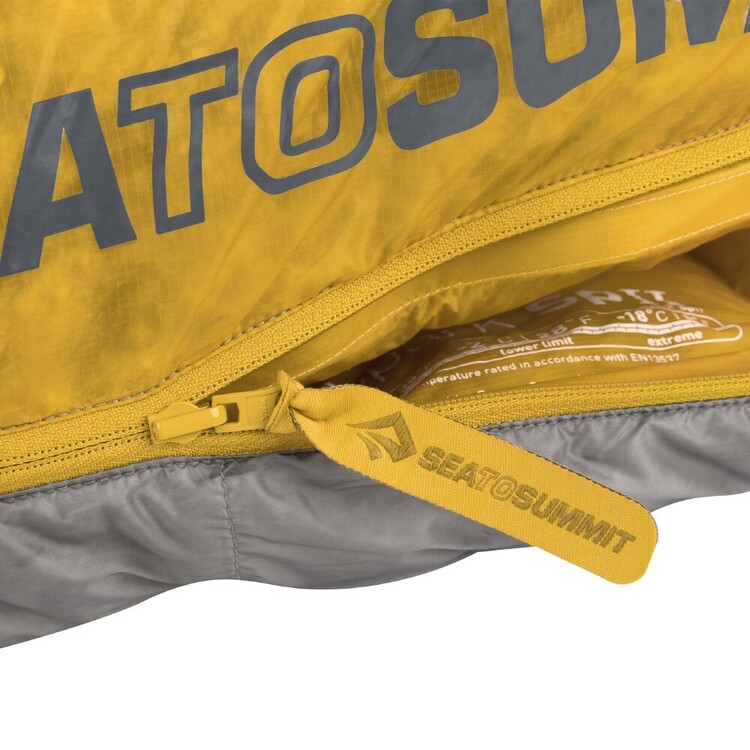 Sea To Summit Spark II Ultralight -2° Sleeping Bag Regular Cream Dark Grey & Yellow