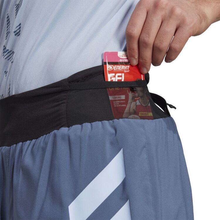 adidas Men's Terrex AGVC Run Shorts Steel